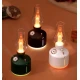 Mini umidificator VERDE cu lampa fara capac si schimbare de culoare
