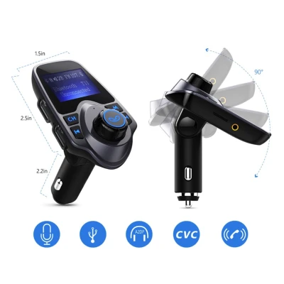 Modulator radio auto FM Bluetooth T11 cu card Micro SD/TF - DU75