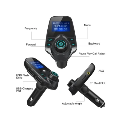 Modulator radio auto FM Bluetooth T11 cu card Micro SD/TF - DU75
