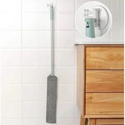 Mop plat retractabil pentru curatarea prafului in spatiile inguste
