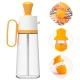 Oliviera cu perie dozatoare gradata si picurator pentru ulei/otet din sticla 550 ml