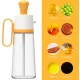 Oliviera cu perie dozatoare gradata si picurator pentru ulei/otet din sticla 550 ml