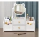Organizator cosmetice cu Oglinda, 2 sertare, 4 compartimente, 40 x 20 x 33 cm