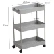 Organizator tip carucior multifuncional cu 3 rafturi Alb