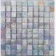 Panou decorativ model patrat cu paiete ARGINTIU cu SCLIPICI 30 x 30 cm