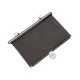 Parasolar auto cu ventuze retractabil negru 45 cm x 125 cm