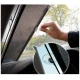 Parasolar auto cu ventuze retractabil negru 45 cm x 125 cm
