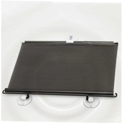 UB Parasolar auto cu ventuze retractabil NEGRU 58 cm x 125 cm