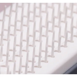 Perie cu Fire din Plastic Retractabila Autocuratare Gri 