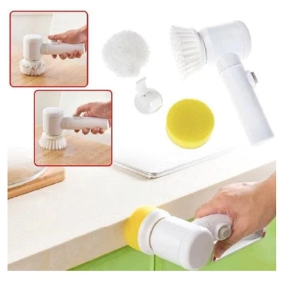Perie electrica 5 in 1 pentru Curatenie Alba AM