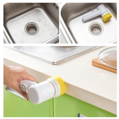 Perie electrica 5 in 1 pentru Curatenie Alba AM
