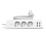 Prelungitor JORTAN OG2203 cu 3 prize 2 porturi USB si 2 Type C 2 metri