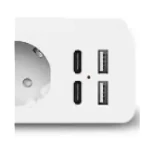 Prelungitor JORTAN OG2203 cu 3 prize 2 porturi USB si 2 Type C 2 metri