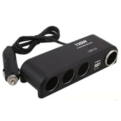 Priza auto No. 1525 cu 4 porturi de iesire si 2 USB