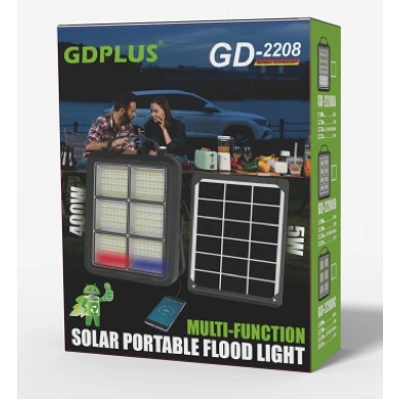 Proiector 195 LED Solar cu Baterie GD-2208A 200W
