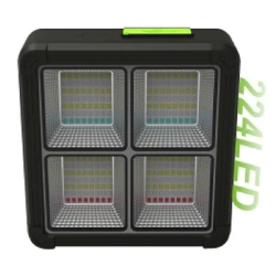 Proiector 224 LED Solar cu Baterie GD-2206B 4 Moduri de Iluminare 120W