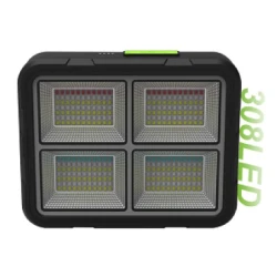 Proiector 308 LED Solar cu Baterie GD-2207B 4 Moduri de Iluminare 200W