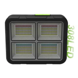Proiector 308 LED Solar cu Baterie GD-2207B 4 Moduri de Iluminare 200W