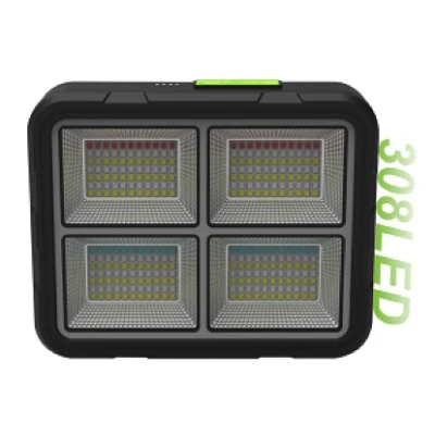Proiector 308 LED Solar cu Baterie GD-2207B 4 Moduri de Iluminare 200W