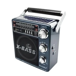 UB Radio cu Panou Solar XB-921 BT X-Bass mp3 player cu suport card sd/usb NEGRU