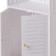 Raft de baie WPC alb Dulap 92x40x25 cm