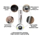 Rasnita 2 in 1 pentru piper si sare, Inox, Argintiu