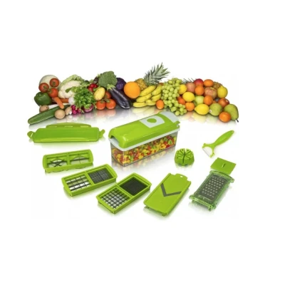 Razatoare multifunctionala cu 11 piese pentru fructe si legume