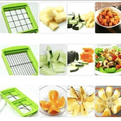 Razatoare multifunctionala cu 11 piese pentru fructe si legume