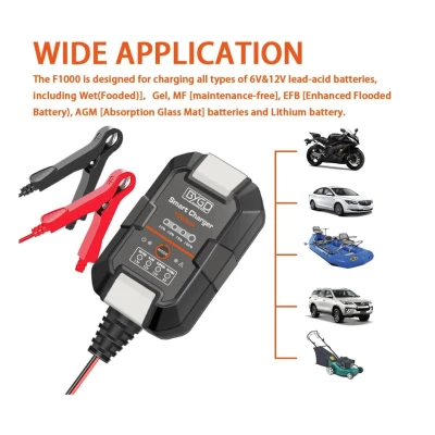 Redresor Baterie DP077 Incarcator Digital Cu Display Pentru Masina Si Motocicleta 12V