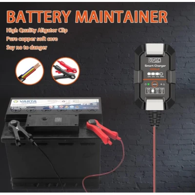 Redresor Baterie DP077 Incarcator Digital Cu Display Pentru Masina Si Motocicleta 12V