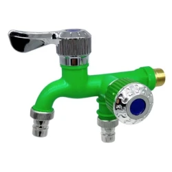 Robinet de apa cu dubla iesire de 1/2 inch interfata universala