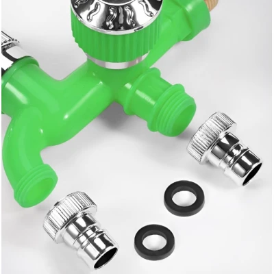 Robinet de apa cu dubla iesire de 1/2 inch interfata universala