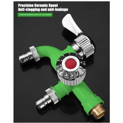 Robinet de apa cu dubla iesire de 1/2 inch interfata universala