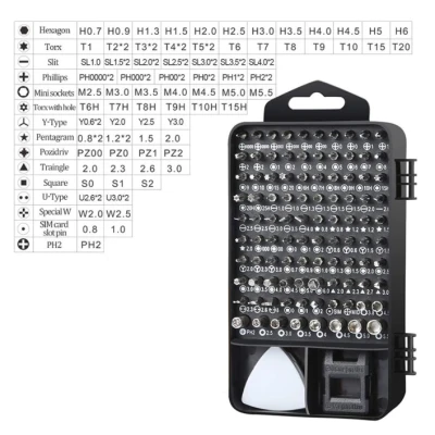 Set 105 piese de surubelnita precizie si biti