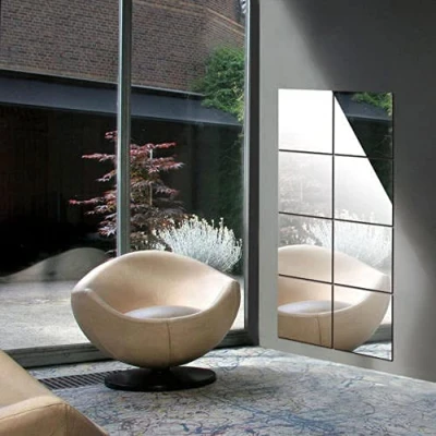 Set 10 Oglinzi Design Hexagon - Oglinzi Decorative Acrilice Cristal - Diamant - Fagure 10 bucati/set