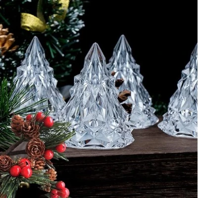 Set 12 Mini Lumina Decorativa in forma de Iceberg pentru Craciun