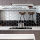 Set 12 Oglinzi Design Hexagon MARI 20x23 - Oglinzi Decorative Acrilice Cristal - Diamant - Fagure 12 bucati/set TA