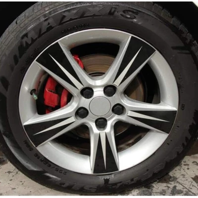 Set 20 capace prezoane 17" NEGRE din Silicon pentru jante