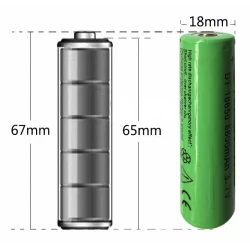 Set 2 Acumulatori ALBI Li-Ion Tip 18650 8800 mAh 3.7V terminal cu varf