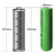 Set 2 Acumulatori X-Balong Li-Ion Tip 18650, 8800 mAh, 3.7V, terminal cu varf