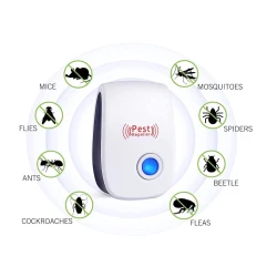 Set 2 Aparate Anti-Rozatoare si Tantari Pest Repeller Alb/Negru