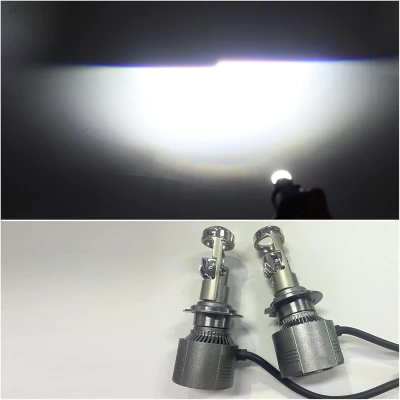 Set 2 Becuri A80 H7 cu lupa 12v 30000LM 220W