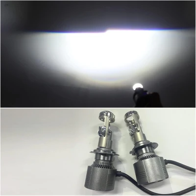 Set 2 Becuri A80 H7 cu lupa 12v 30000LM 220W