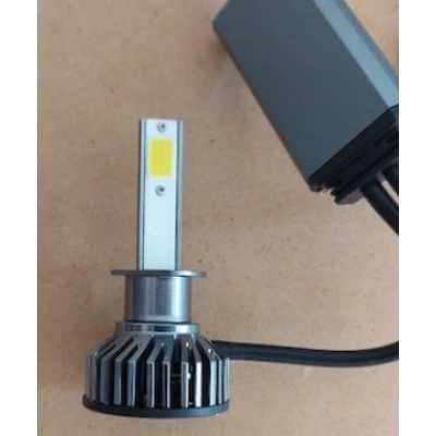 Set 2 becuri auto COB H1, 100W, lumina alb-rece, 12000 lumeni