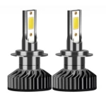 Set 2 becuri auto COB H7, 100W, lumina alb-rece, 12000 lumeni