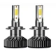 Set 2 becuri auto COB H7, 100W, lumina alb-rece, 12000 lumeni