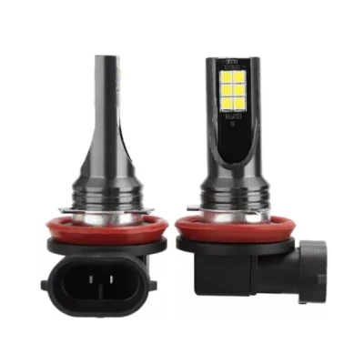 Set 2 becuri auto H11/H8 12 LED putere 80W temperatura 6000K