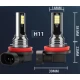Set 2 becuri auto H11/H8 12 LED putere 80W temperatura 6000K