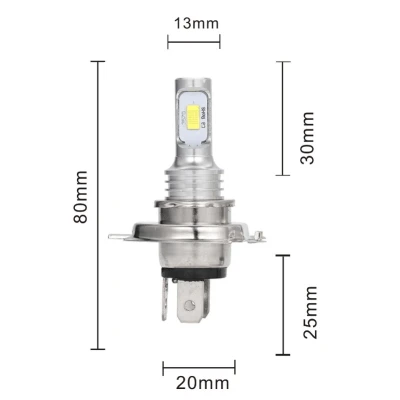 Set 2 Becuri auto H4 3570 cu doua faze 12 LED SMD putere 80W temperatura 6000K