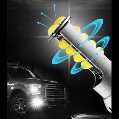 Set 2 becuri auto LED H7 30LED putere 80W cu 4000LM si temperatura culoare 6000K